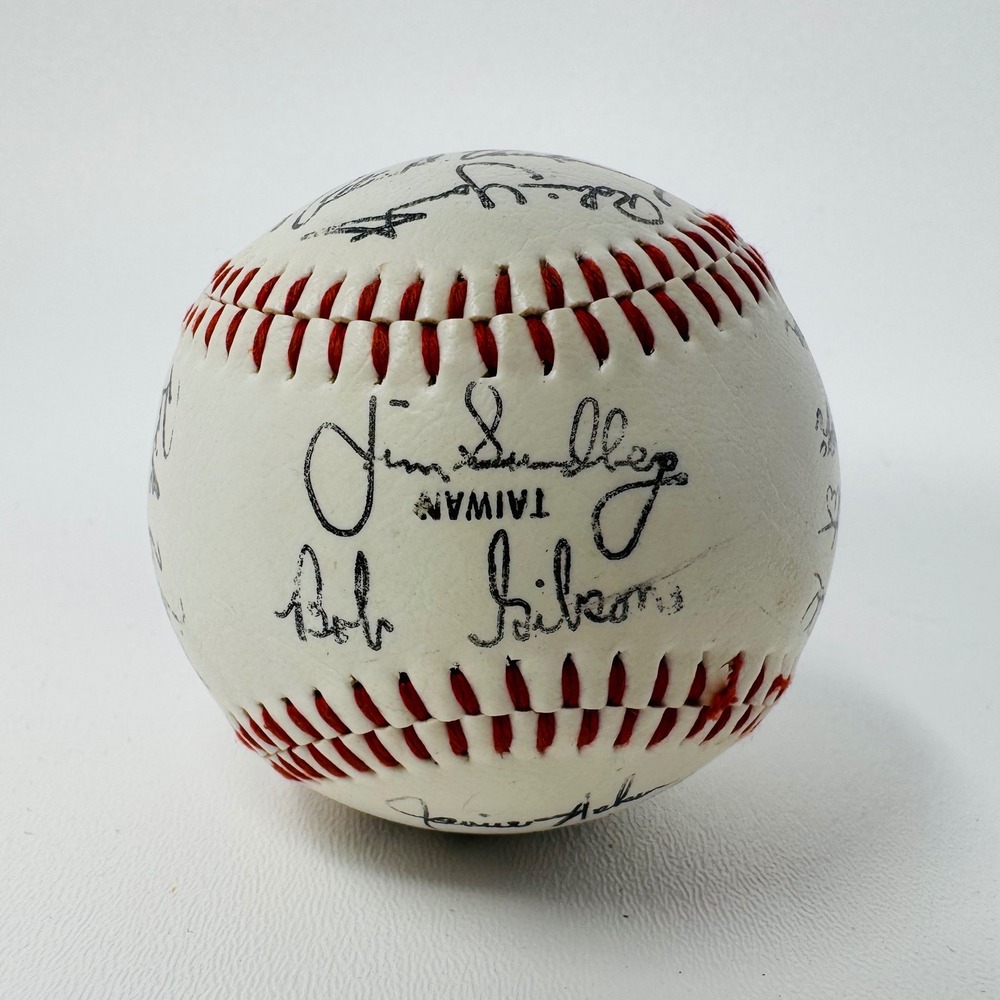 VTG Facsimile Signed Baseball Bob Gibson Robin‎ Yount Jim Slaton Taiwan Souvenir